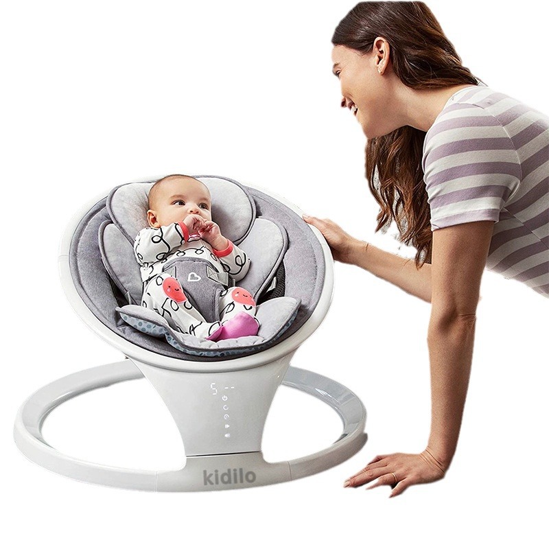 Kidilo Kidsren's Rocking Chair Electric Baby Rocking Bed Adjustable Portable Sleeping Artifact Cross-Border Wholesale