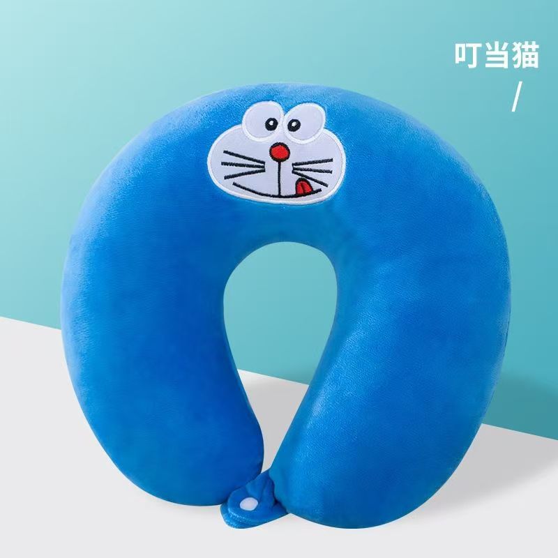 U-shaped Pillow Cartoon Neck Pillow Adult Portable Travel Pillow Car Pillow Aircraft Pillow Office Nap Artifact