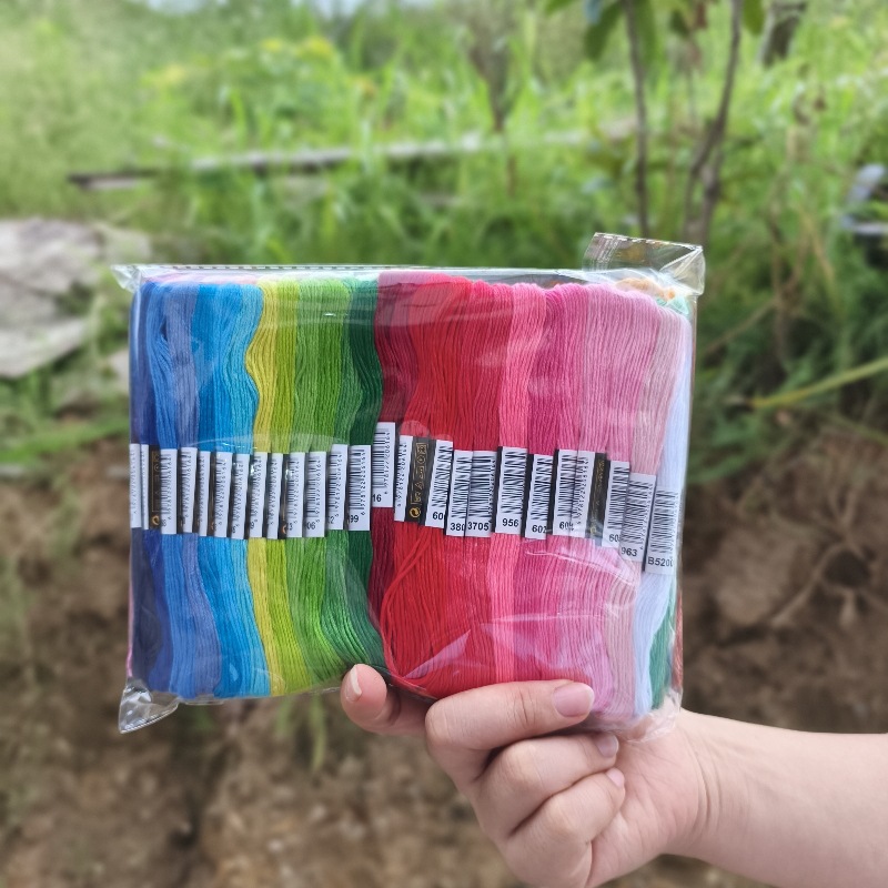 Cross embroidery thread 50 color 100 color 150 color embroidery thread each 6 strands 8 meters diy embroidery thread polyester cotton embroidery hanging thread