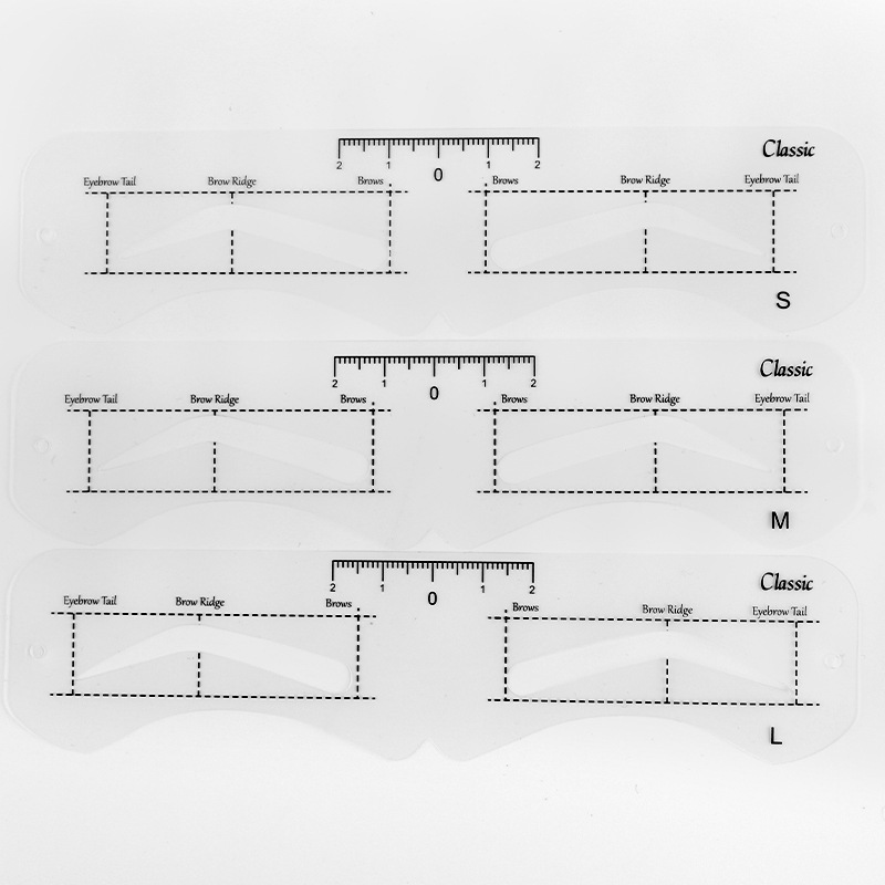 Cross-Border Head-Mounted Eyebrow Stencil Reusable One-Piece Beginner Eyebrow Sticker Lazy Eyebrow Drawing Tool Eyebrow Shape