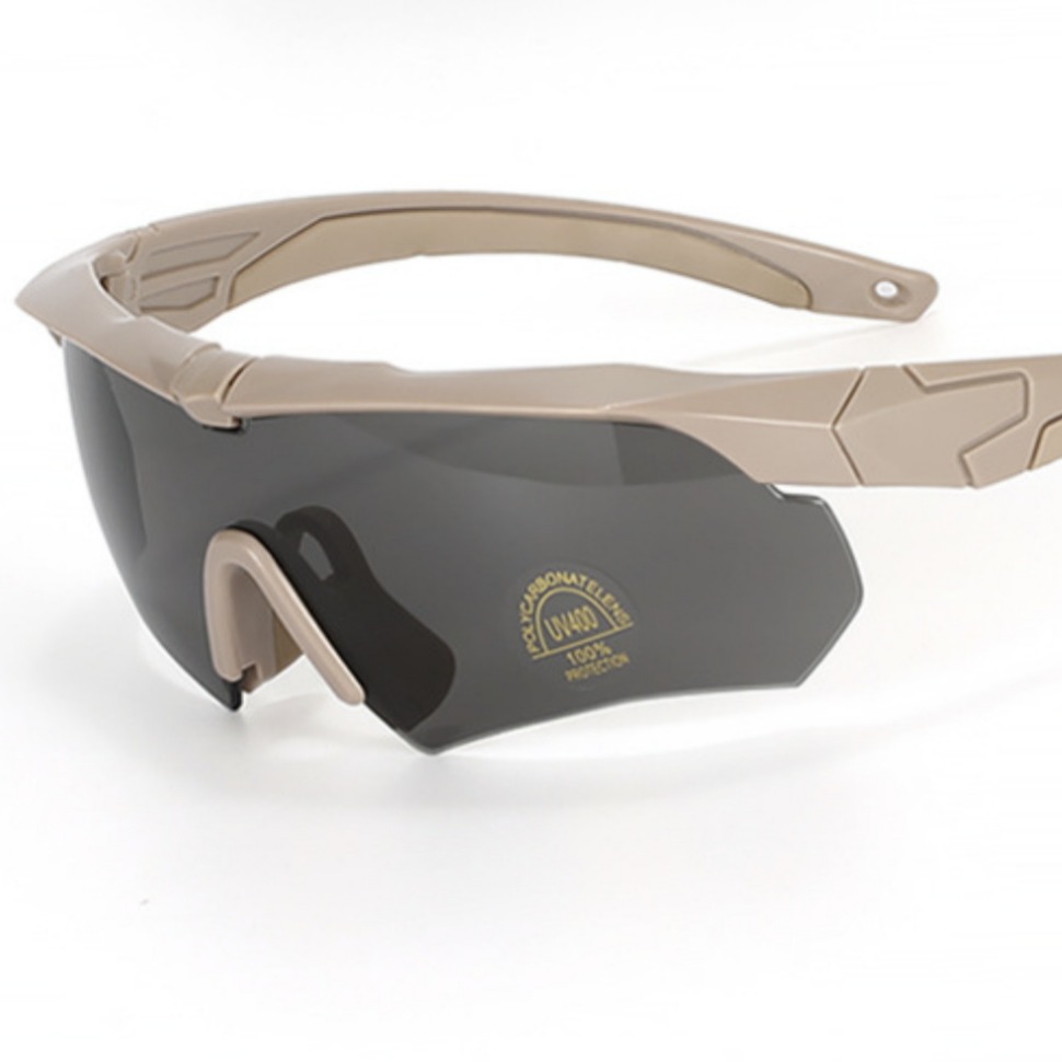 Spot Pc/Polarized Cs Tactical Glasses Outdoor Military Fan Protective Goggles Anti-Terrorism and Explosion-Proof Shooting Training Glasses