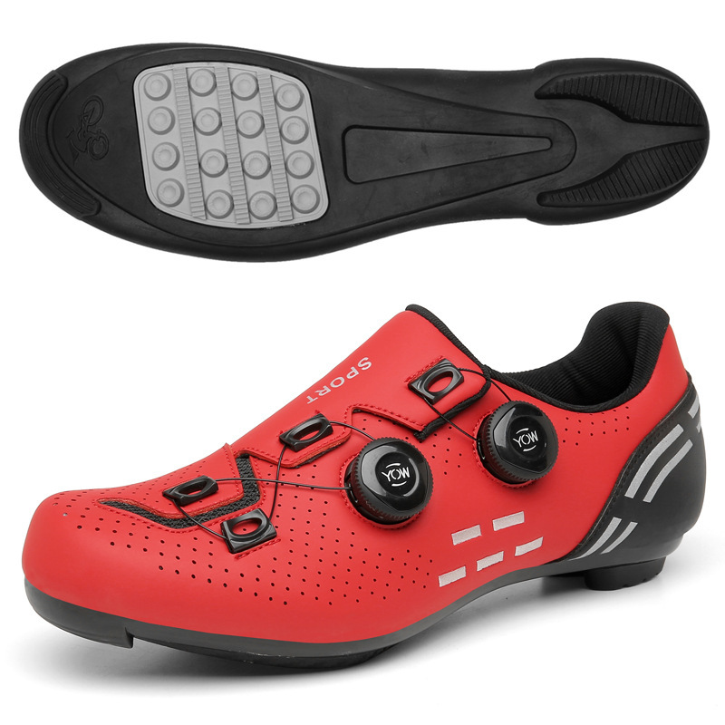 New professional cycling shoes men's lockless mountain bike bicycle shoes road bike lock shoes non-lock bicycle Women's Spring