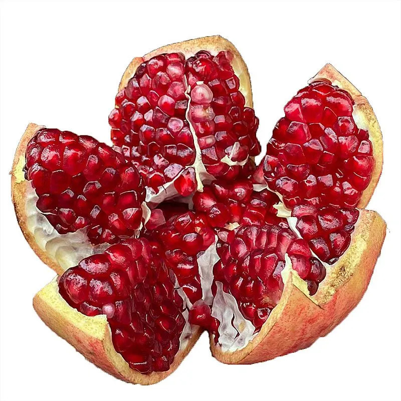 Directly Shipped from the Place of Origin of Tunisian Soft-Seed Pomegranates in Huali, Sichuan, Free Shipping of Fresh Small Colored Pomegranates, One-Piece Drop Shipping