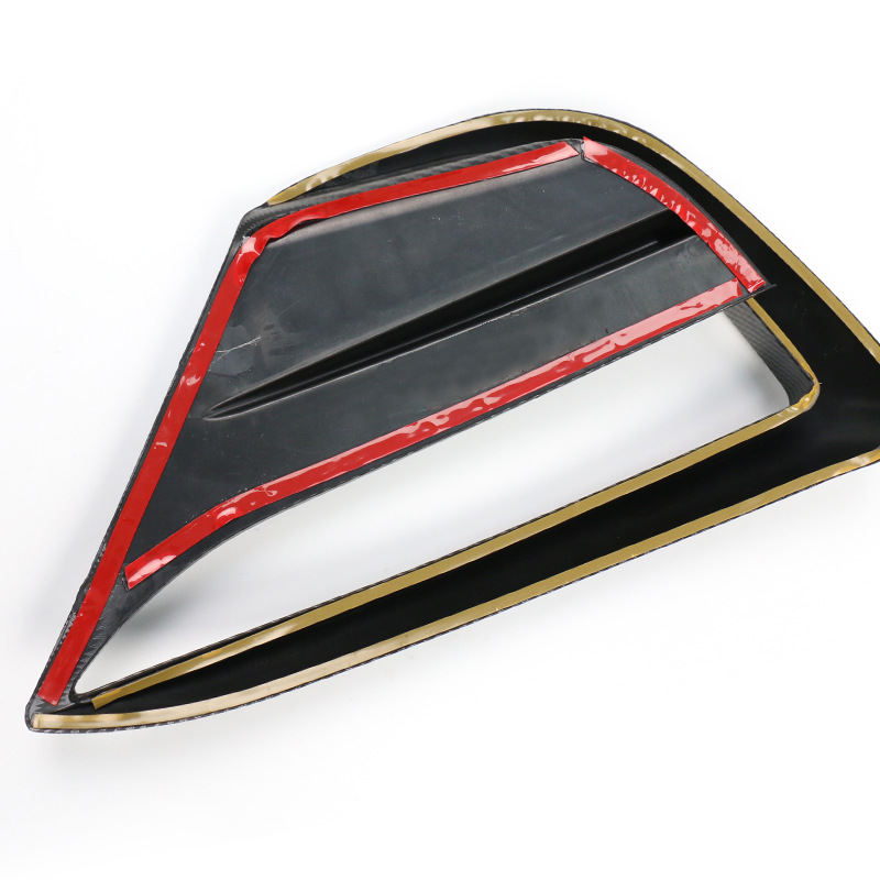 Suitable for Tesla Model Y Fog Lamp Air Knife Carbon Fiber Pattern Decorative Patch Modification Accessories