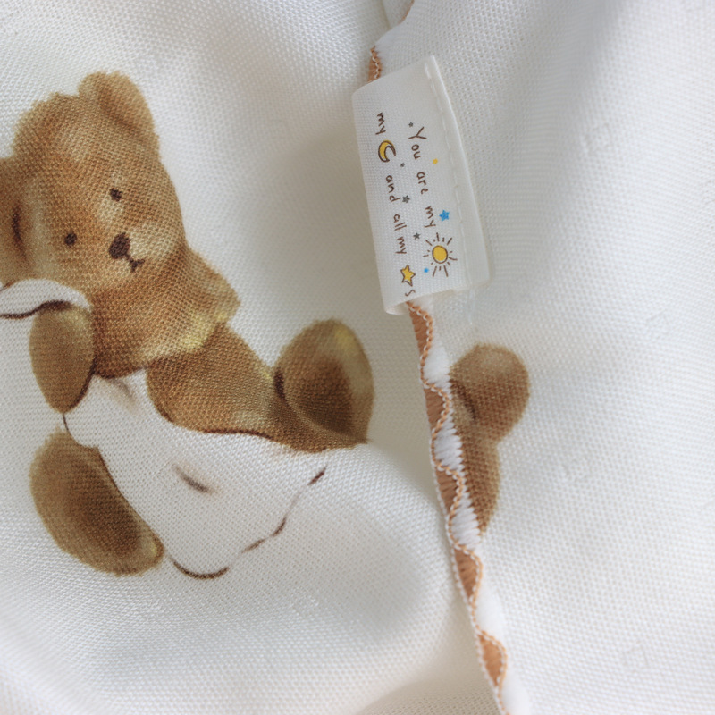 Bamboo Fiber Cooling Blanket Kindergarten Double-Layer Carrying Printed Baby Blanket Newborn Baby Summer Quilt