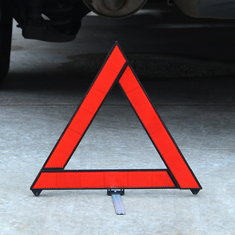 Car Tripod Warning Sign Hazard Fault Parking Sign Car Reflective Tripod Warning Sign for New Year Inspection