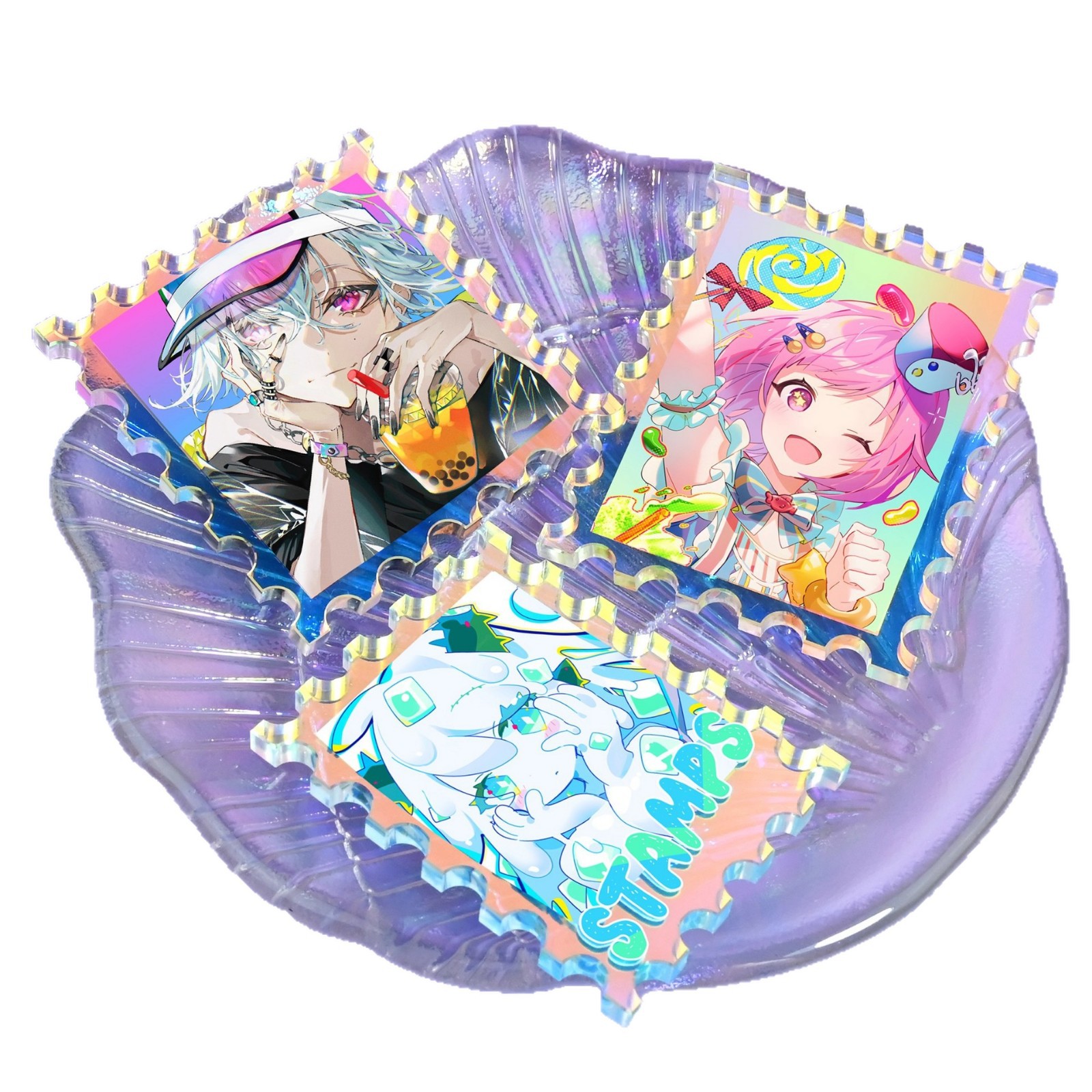 Customized Colorful Acrylic Stamps, Rainbow Printing, Custom Images, Text, Anime Keychains, Pendant Accessories, and Custom Standees