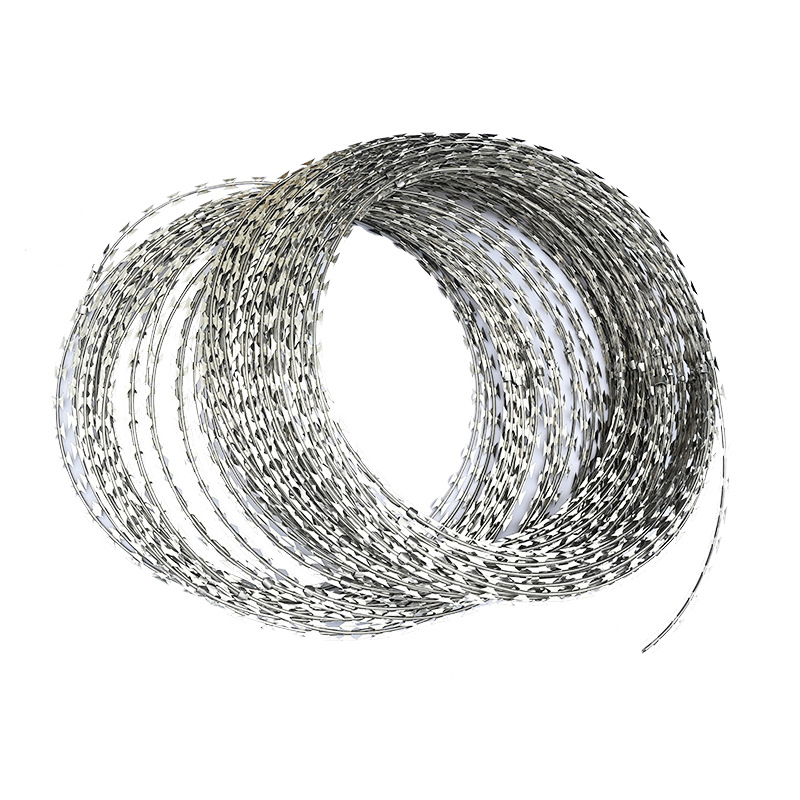 Blade Barbed Wire Hot-Dip Galvanized Anti-Theft Anti-Climb Barbed Fence Protective Net Iron Tribulus Prison Anti-Cross Isolation Protection Isolation