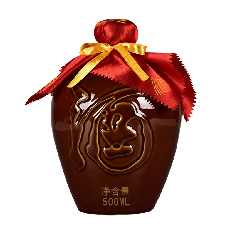 [longfeng Wine Bottle] Wholesale Ceramic Dragon and Phoenix Wine Jar 1-2-3- 2.5-5kg Sealed Wine Jar Wine Pot Wine Storage Jar