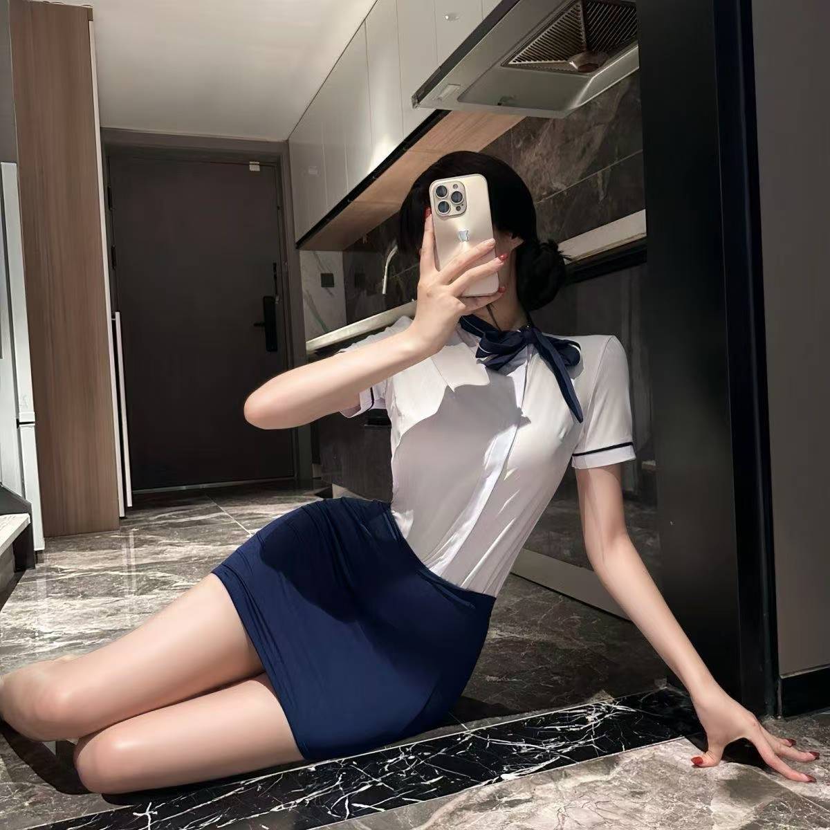Qiaoduo Stewardess Uniform Professional Wear Female Private Stewardess Passionate Underwear Uniform Role Play Costume Dropshipping
