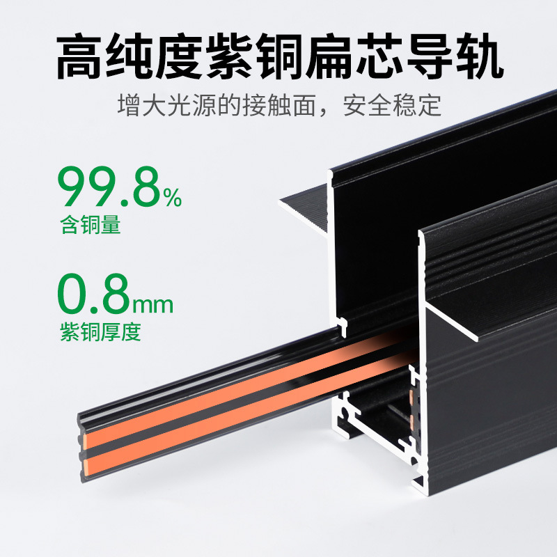 Nvc Lighting Magnetic Track Light Embedded Concealed Line Light Living Room Bedroom Without Main Light Magnetic Light Package Light