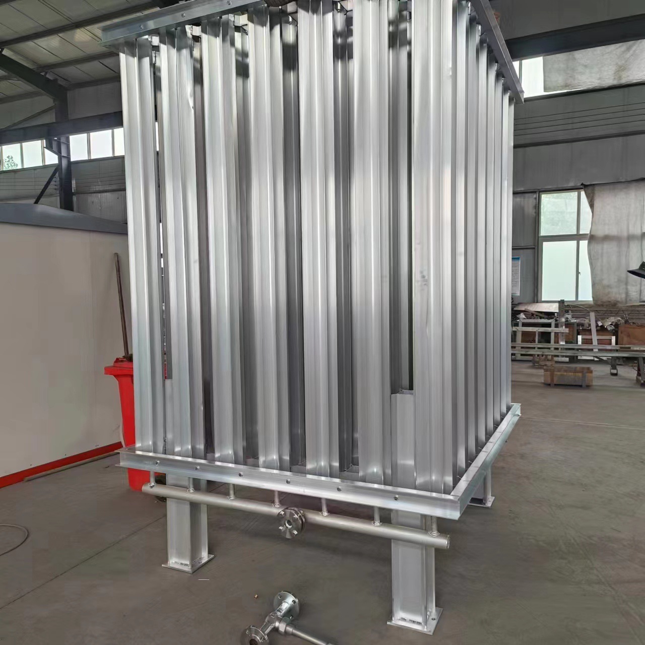 Liquid Oxygen Air Temperature Vaporizer Natural Gas 100 Cubic Meters Argon Liquid Nitrogen Water Heater Gasification Pressure Regulating Equipment High Pressure