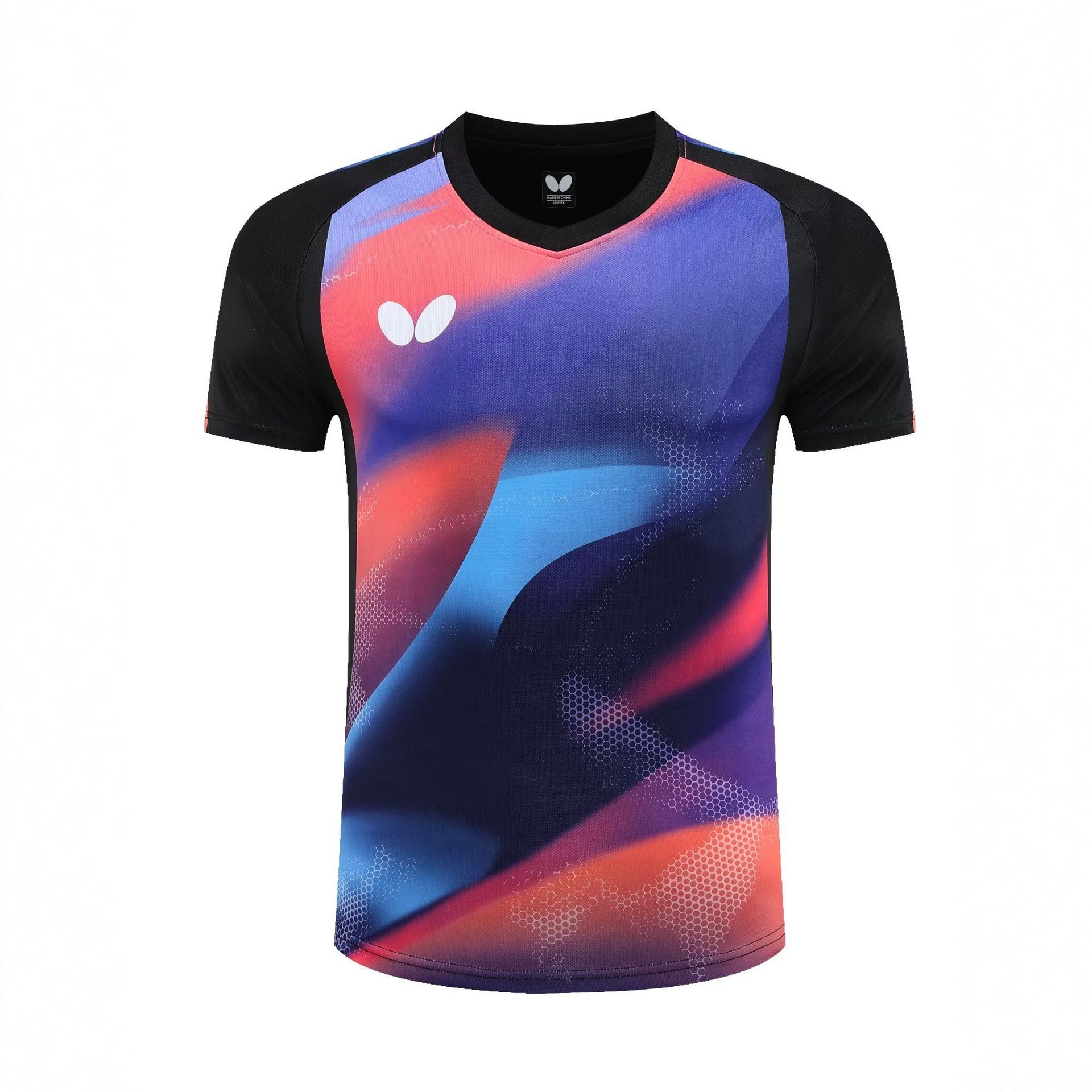 2025 Butterfly Quick-Drying Table Tennis Clothing for Men and Women Short-Sleeved Kidsren's Training Competition Sportswear Tennis Clothing with Printing