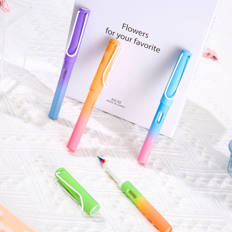 Gradient Spray Glue Process, High-Looking, Upright Posture, Special Erasable Pen for Third Grade Primary School Students, Factory Can Be Customized