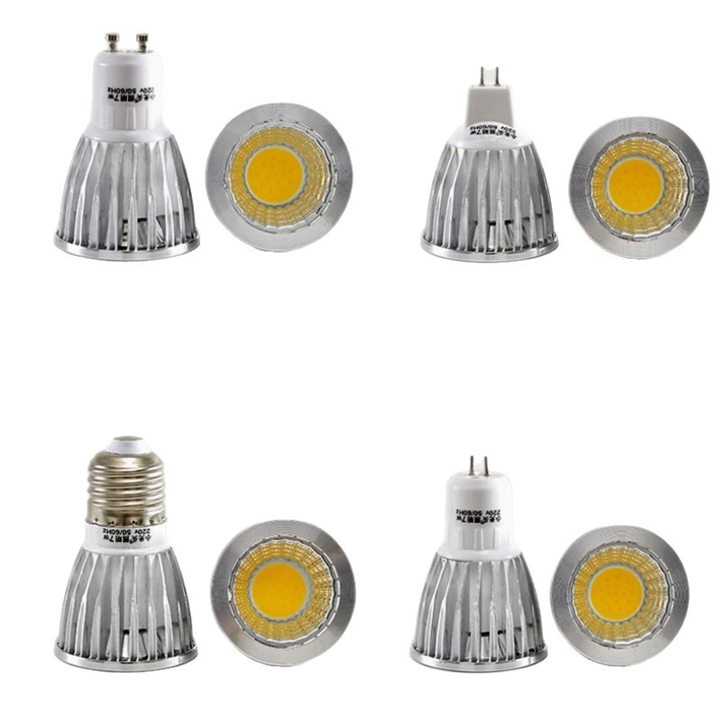 Gu10/Gu5.3 Pin Led Lamp Cup 220V/12V Wide Voltage Cob Spotlight Restaurant Commercial Energy-Saving Super Bright