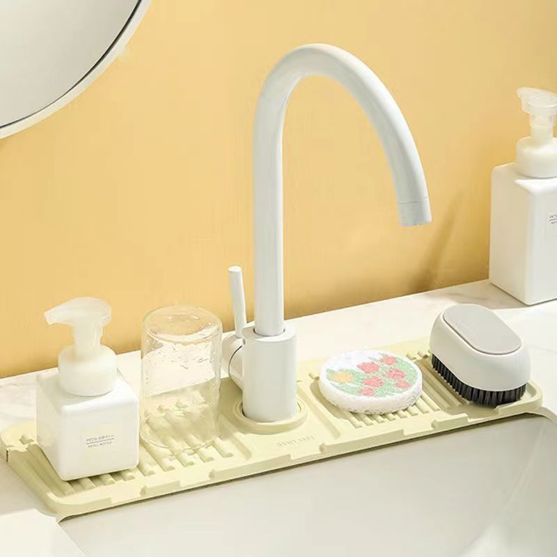 Kitchen Faucet Splash-proof Silicone Drain Mat Household Pad Sink Pool Bathroom Non-slip Soap Mat Storage