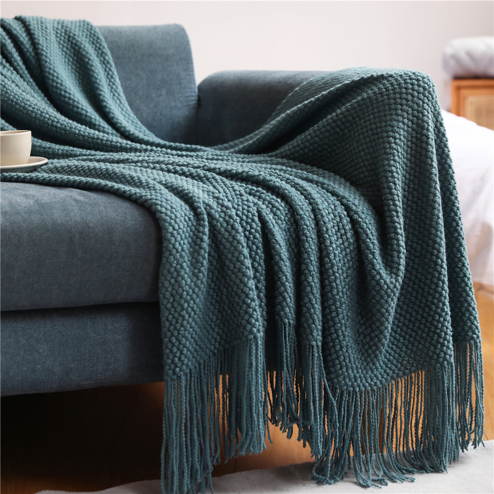 Sofa Blanket Blanket Blanket Pineapple Blanket Knitted Blanket Office Nap Small Blanket Air-conditioning Blanket Waffle Blanket