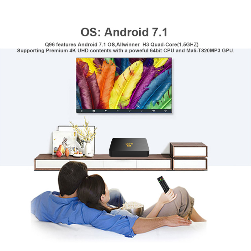 Q96 X1 Network TV Set-top BOX Network Player 4K Digital Video TV BOX Foreign Trade TV BOX
