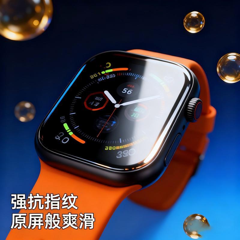 Защитная пленка для Apple Watch Ultra 49mm, без шелкографии, черная, HD, высокая прозрачность, защита от падений и царапин