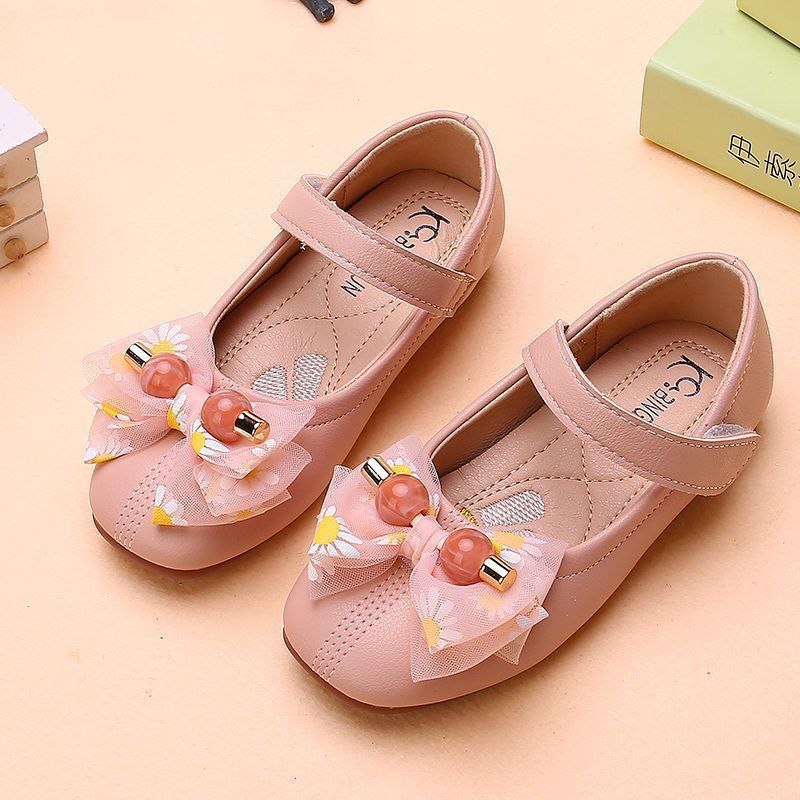 Детская обувь кожаные туфли для девочек 2022 новая мода корейский стиль детская британская стиль мягкая подошва средний и большой размер обувь для выступлений