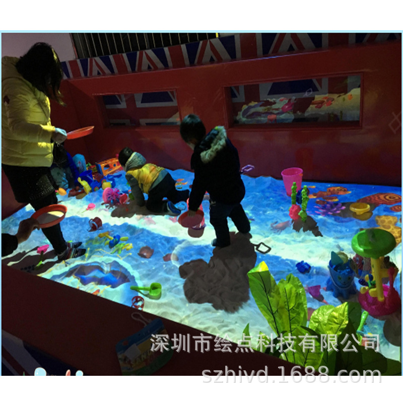 3D Holographic Digital Projection Large Screen Fusion Immersive Theme Restaurant Interactive Game Projection Exhibition Hall Ocean Butterfly