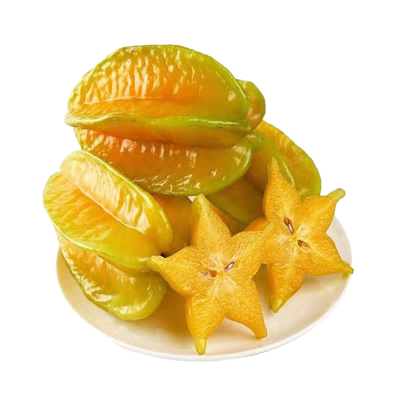 Fresh Seasonal Star Fruit from Zhangzhou, Fujian, Sweet and Juicy, with Sour Plum Powder, Freshly Picked and Shipped Directly