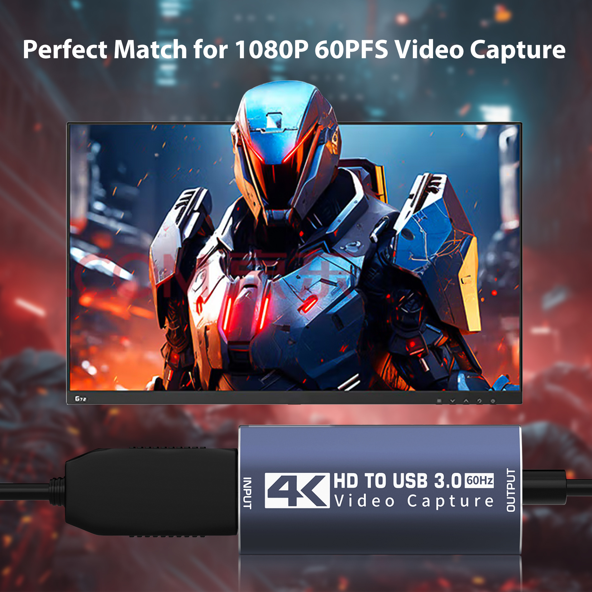 USB3.0 capture card HDMI HD video capture card 4K60HZ game live recording video collector