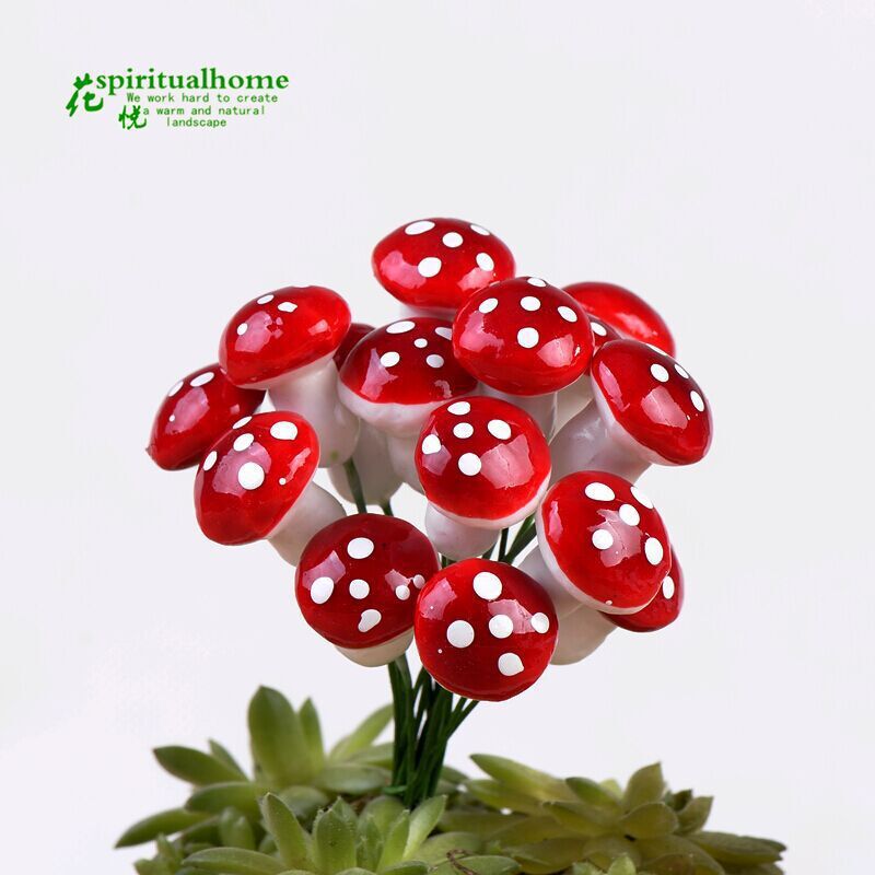 Micro Landscape Creative Mini Mushroom Artificial Food Toy DIY Decoration Accessories Colorfulful Accessories Material Small Ornaments