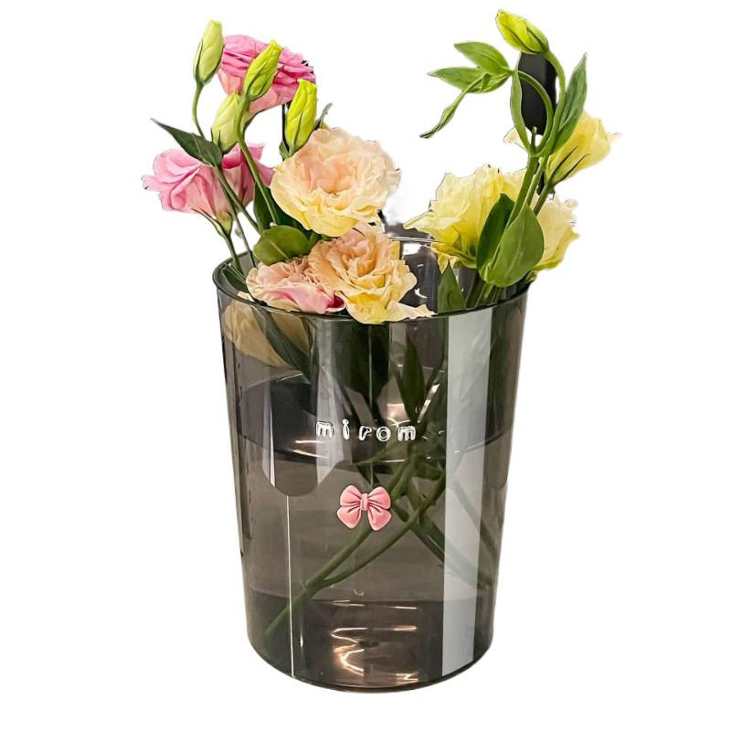 Transparent Flower Bucket for Home Florist Shop Acrylic Flower Bucket Deep Water Vase Large Flower Growing and Flower Arrangement Tool