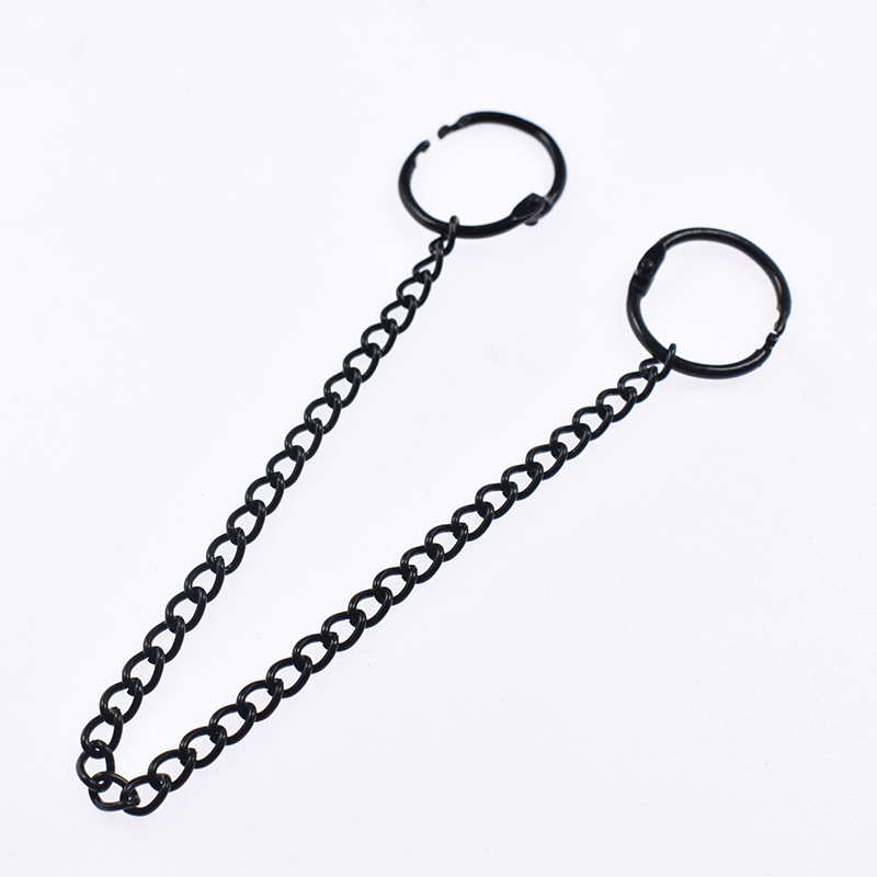 Cross-border black chain fluorescent lamp hanging chain decorative chain advertising tag metal hanging chain department chain chain