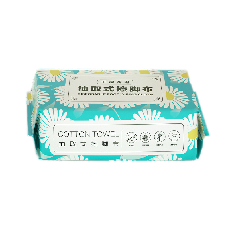 Disposable Foot Wipe Cloth Lazy Cloth Water Absorbent Foot Wipe Hand Wet and Dry Dual-use Hanging Foot Wipe Paper Home