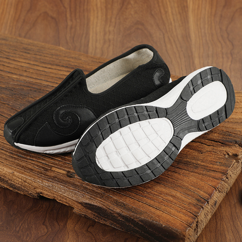 Wudang Mountain Cloud-Pattern Shoes, Taoist Cloth Shoes, Cloud-Toe Taoist Shoes, Martial Arts Soft-Soled Practice Shoes, Ten-Direction Shoes