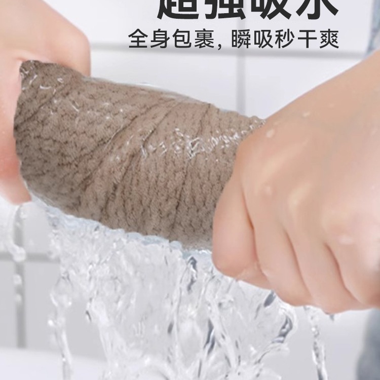 Bath Towels for Men and Women at Home Are More Absorbent Than Pure Cotton, Quick-Drying and Thickened, Adult Couples Bathing Coral Velvet Towel Wraps