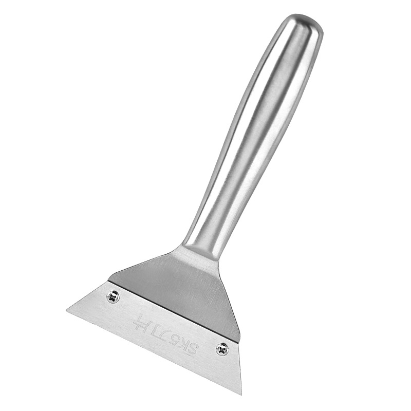 Oil removal shovel knife pot bottom scale removal tool tar removal shovel refrigerator Frost removal shovel SK5 stainless steel housekeeping cleaning