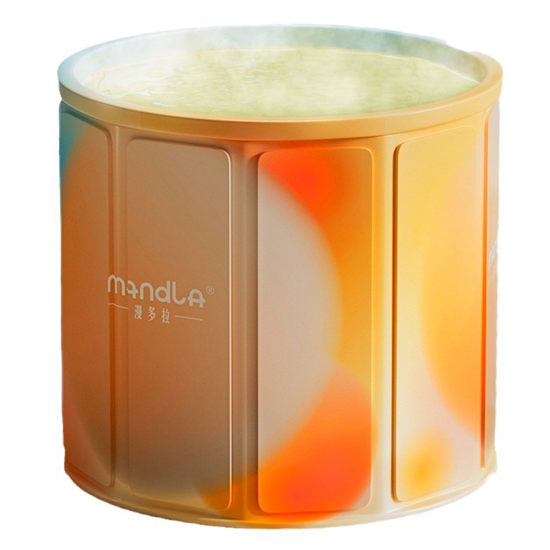 Foldable Bath Bucket for Adults and Children, Round Bath Bucket, Full Body Bath Tub, Bathtub, Shower Bucket