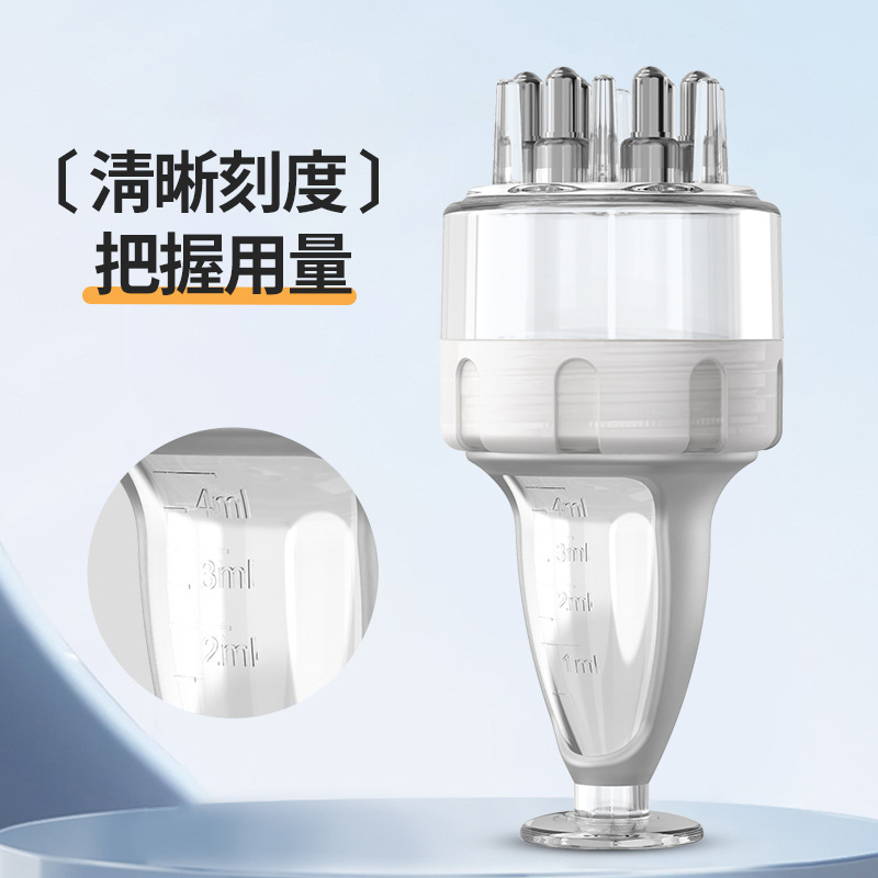 Mino scalp applicator ball massage dense hair liquid introduction essential oil applicator head dil tincture 1ml administration