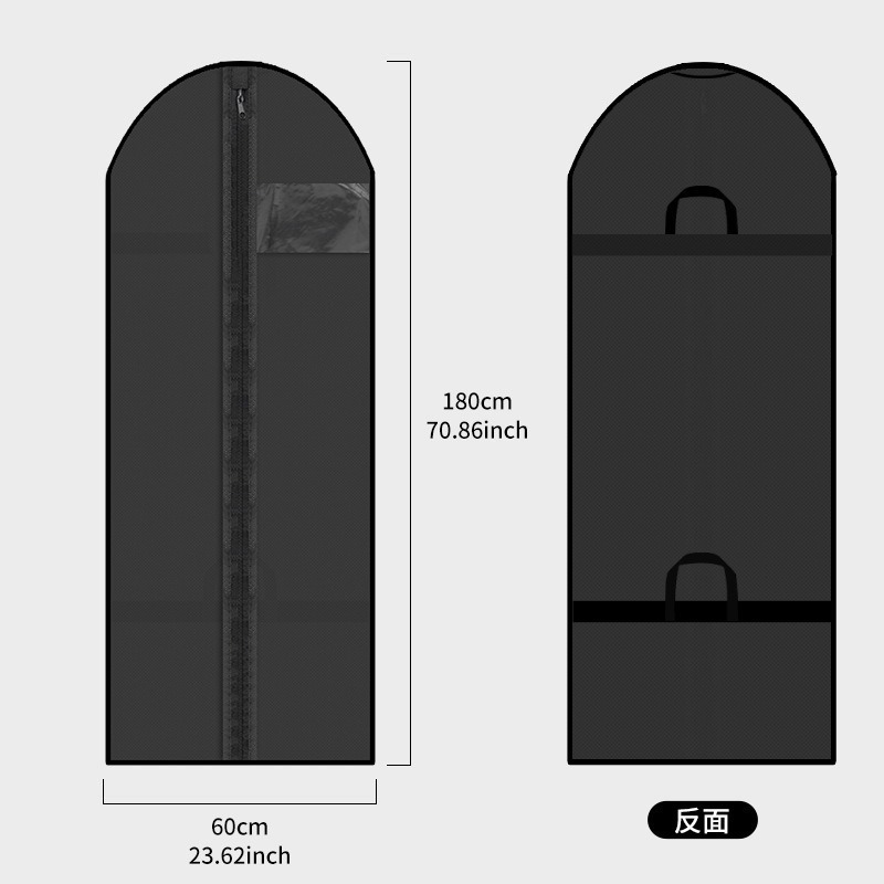 Clothes Dust Cover Hanging Household Coat Dust Bag Hanging Clothes Cover Suit Wedding Dress Cover Clothing Dust Cover