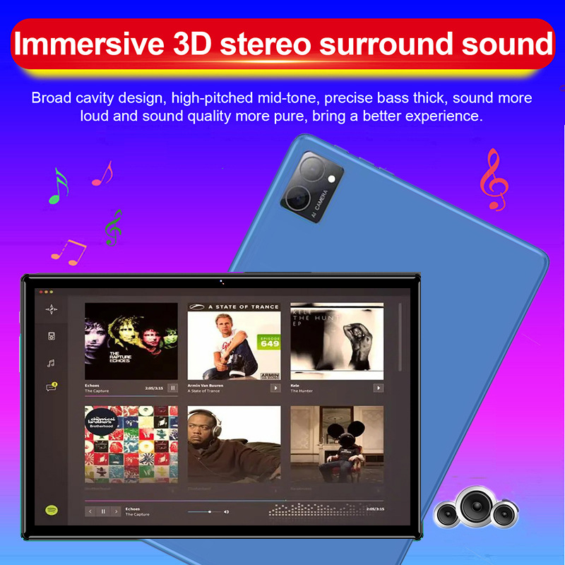 2024 New Model 10.1inch Tablet 5g Full Network Cross-Border E-Commerce Learning Machine Manufacturer 4g Call