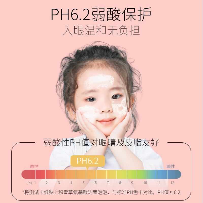 Baby and Children's Facial Cleanser Centella Asiatica Amino Acid Cleansing Foam Moisturizing Refreshing Oil Removal Cleansing Genuine Wholesale