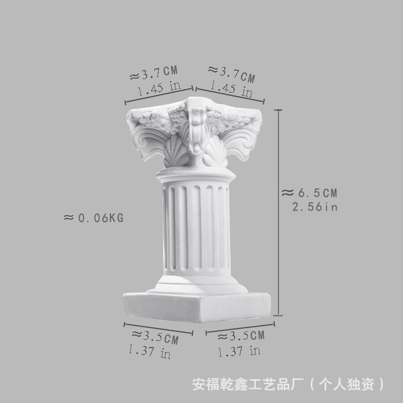 Nordic Roman Column Candlestick Photo Props Background Home Living Room Desktop Decorations Ornaments Crafts