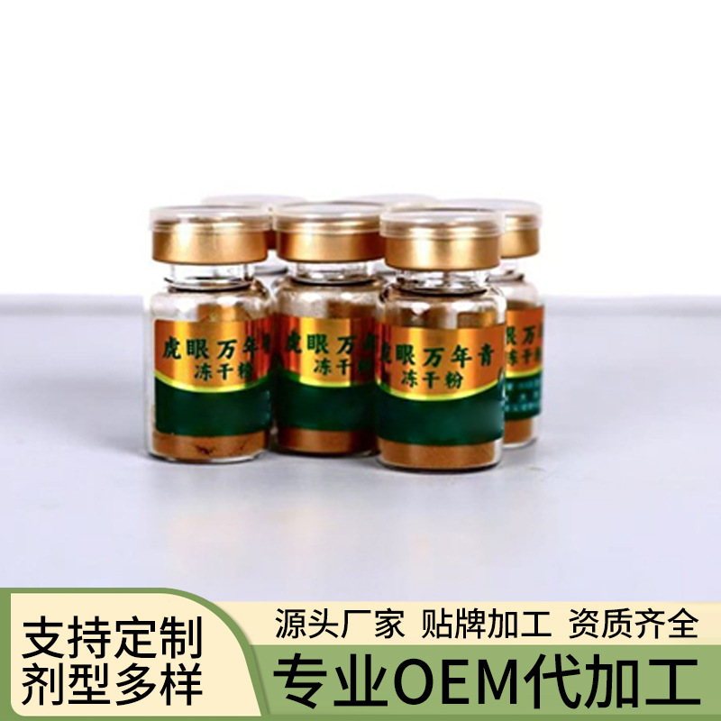 Longbai Tiger Eye Evergreen Freeze-Dried Powder Oem Sc Certified Food Grade Tiger Eye Evergreen Freeze-Dried Powder Processing Factory