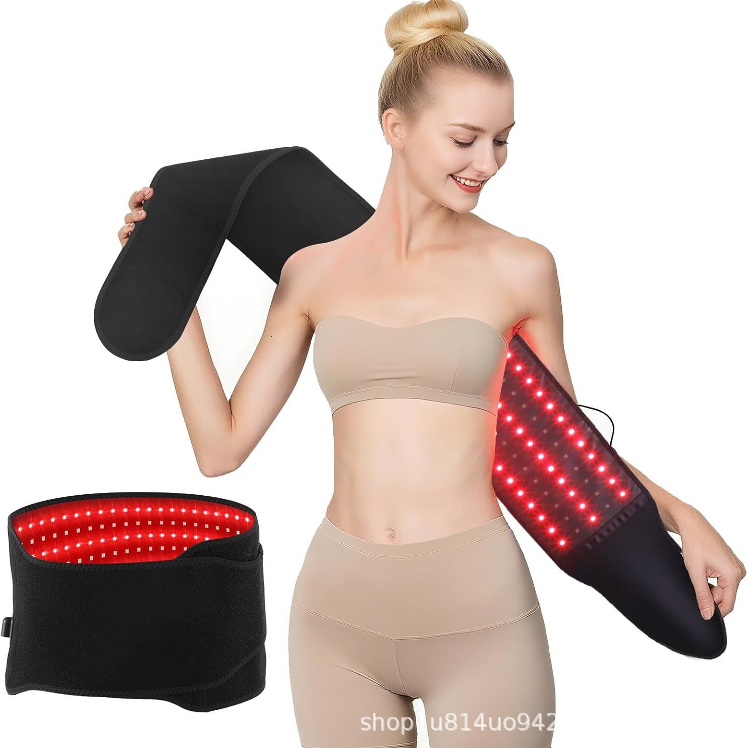Cross-Border 105-Bead Infrared Physiotherapy Warm Palace Waist Pain Management Physiotherapy Belt