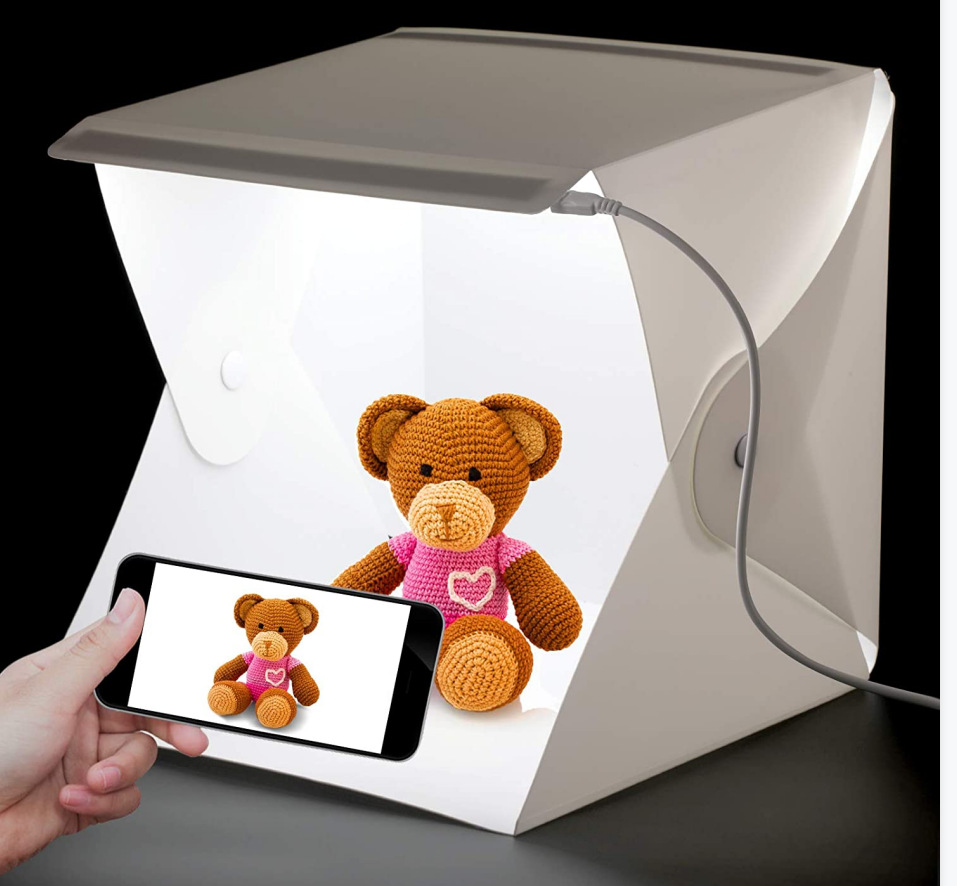20cm Small Led Light Mini Studio Soft Light Box Portable Folding Light Box Photo Props
