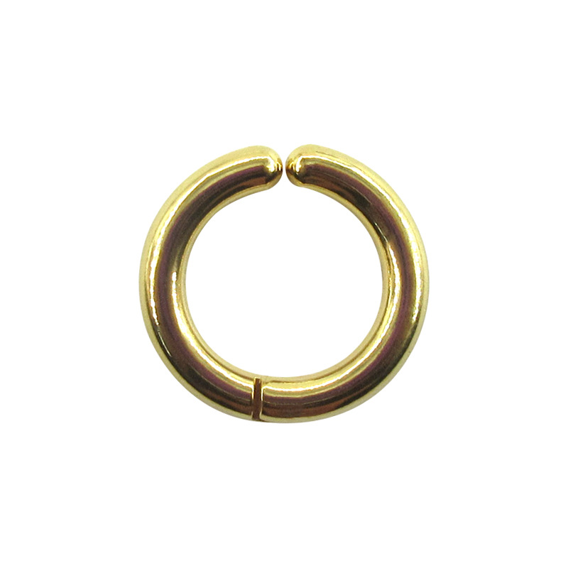 American decoration coil ear clip without ear hole ear clip round wire earrings stainless steel round light earrings Europe and the United States cross-border hot