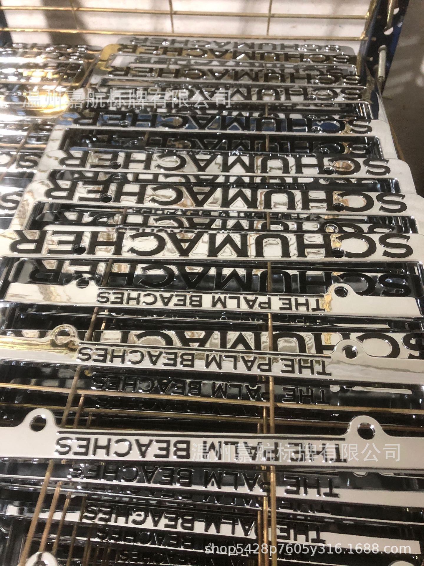 Cross-border License Plate Frame Us License Plate Frame Foreign Trade License Plate ABS Chrome Plated License Plate Frame Us Standard Electroplated License Plate Frame