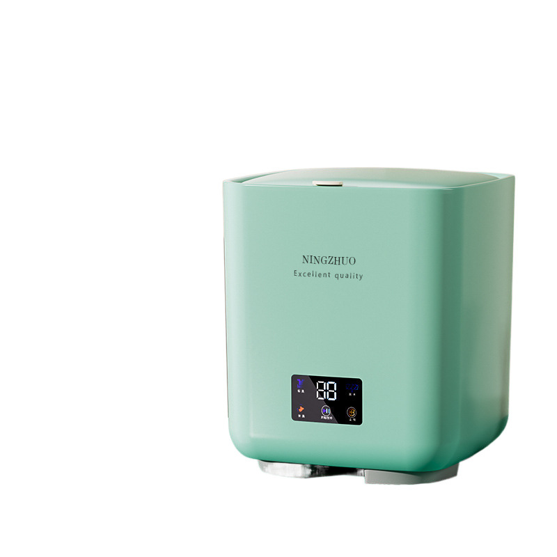 New Fully Automatic Mini Washing Machine for Underwear and Socks, All-In-One Silver Ion Ozone Small Washing Machine