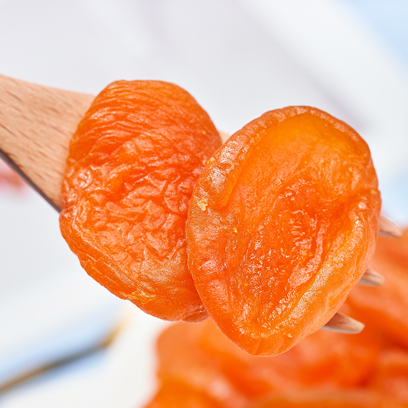 Freshly Shipped Supply of New Seedless Dried Apricots in Bulk, Red Apricot Preserves with Meaty Texture, Sweet and Sour, No Additives, Candied Dried Seedless