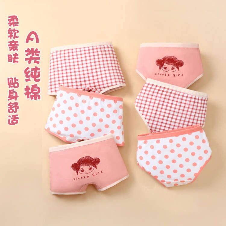 Детское нижнее белье для девочек, хлопковые боксеры и трусики без запаха для девочек