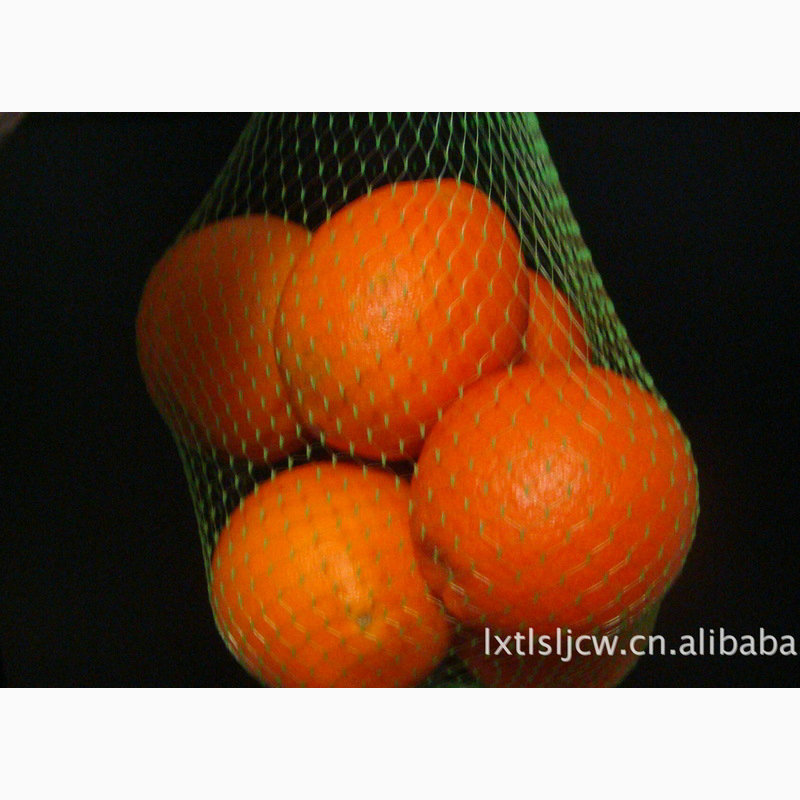 Wholesale plastic fruit and vegetable mesh bag PE garlic mesh bag grapefruit Apple ironing bottom mesh bag