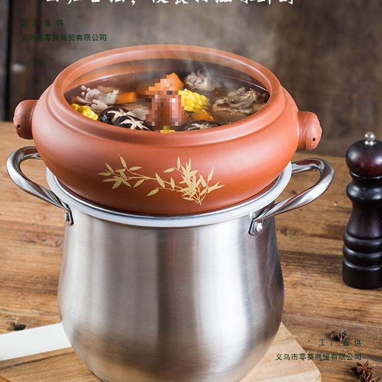 Steam Pot Chicken, Steam Pot Purple Clay, Yunnan Steam Pot Chicken, Steam Pot for Home Use, Purple Clay Steam Pot, Commercial Steam Pot Special Set